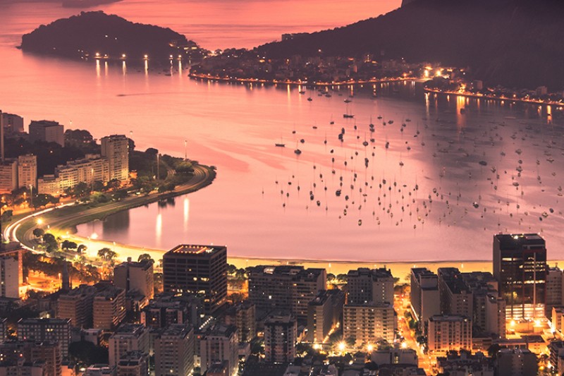 Rio de Janeiro at night